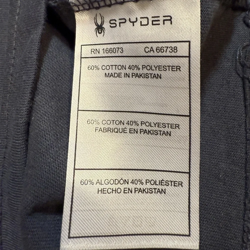 Spyder Men's XL Graphic T Shirt NWT Gray Ski Mountain Logo Tee New